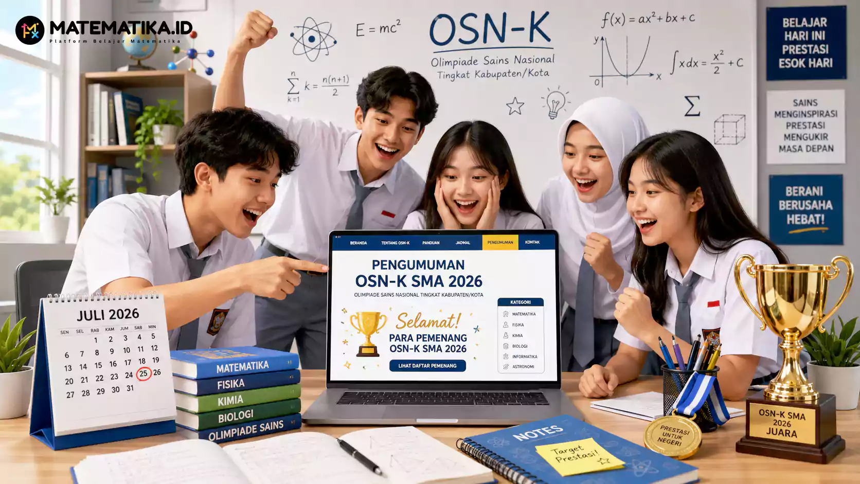 Daftar Pemenang OSN K SMA 2026 Resmi Diumumkan, Cek Namamu Sekarang!