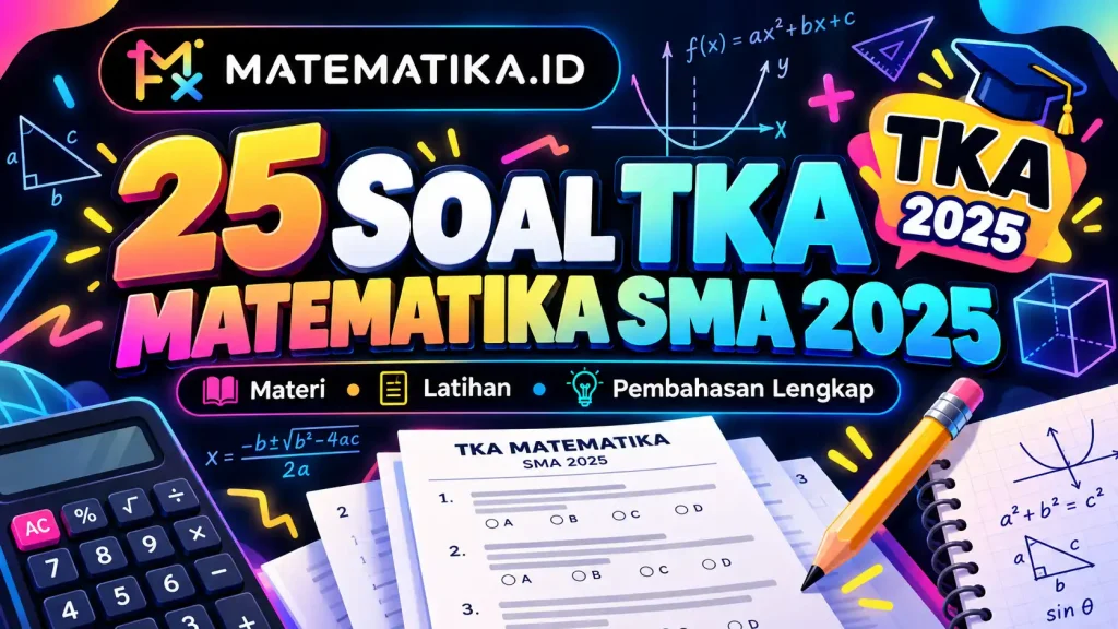 25 Soal TKA Matematika SMA 2025 lengkap dengan materi dan pembahasan - MATEMATIKA.ID